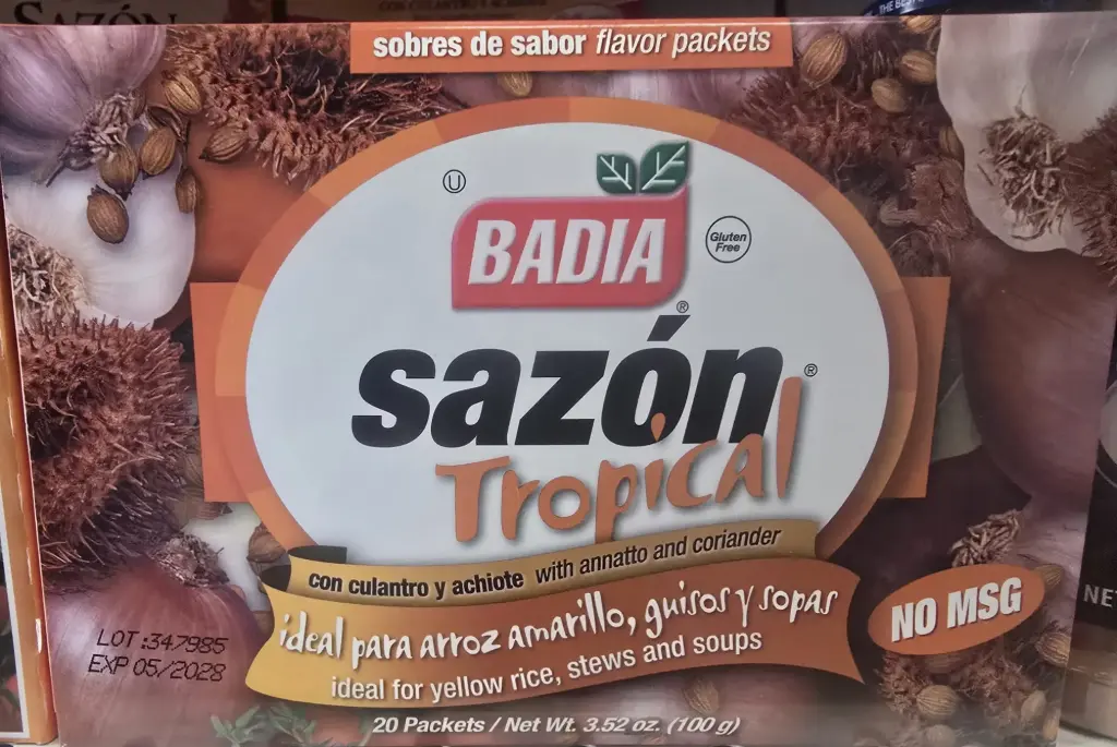 BADIA CJA SAZON TROPICAL CILANTRO Y ACHIOTE  20 SB