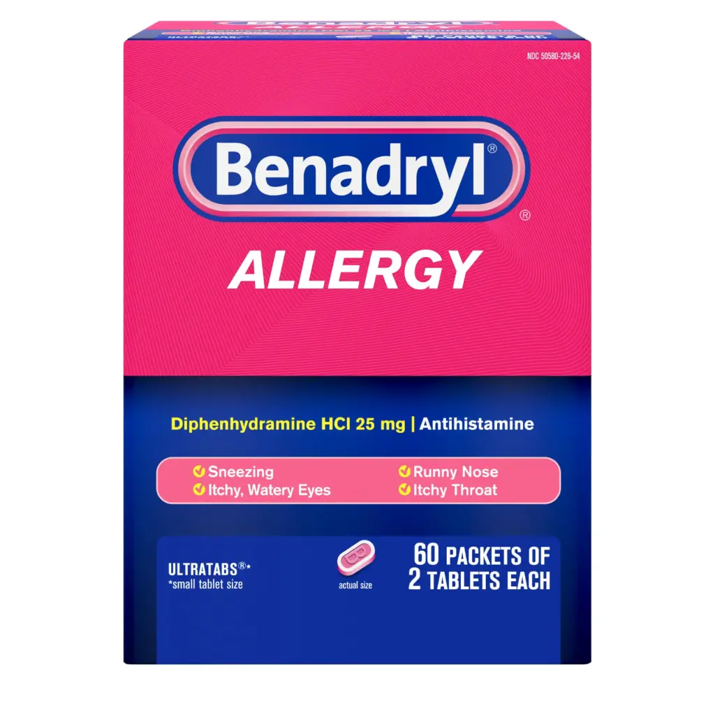 BENADRYL ALLERGY 60 PACK 
