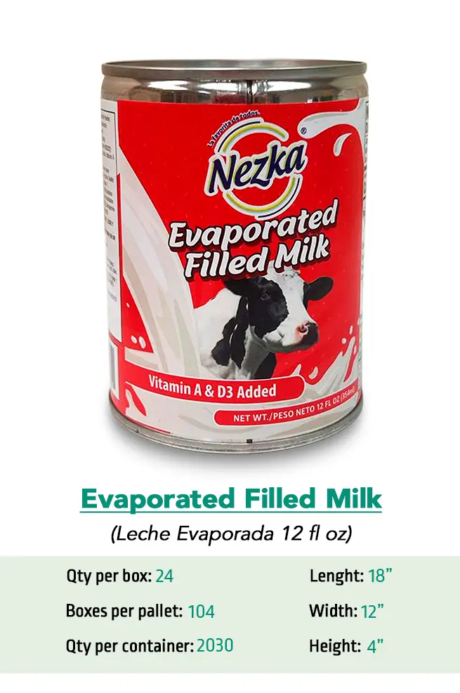 LECHE EVAPORADA NEZKA 