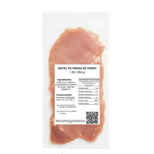 Bistec de pierna de cerdo (454 g / 1 lb)