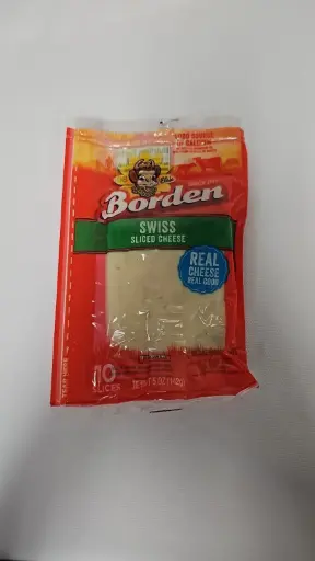 SLICED CHEESE SWISS BORDEN