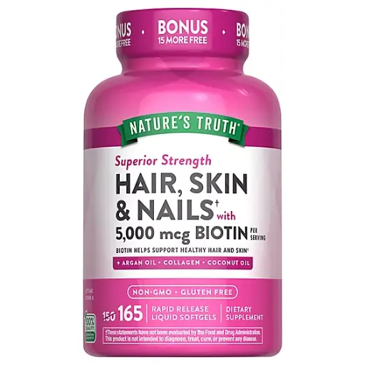 BIOTIN 5000MCM HAIR SKIN NAILS 