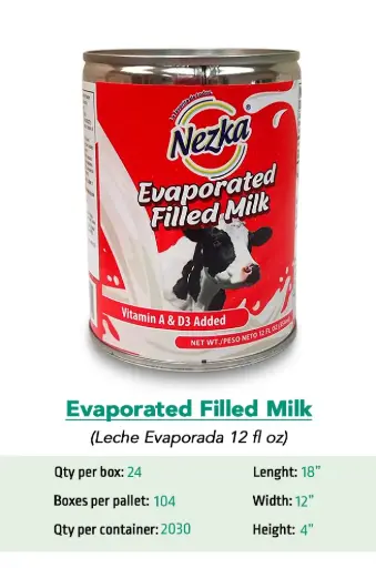 LECHE EVAPORADA NEZKA 